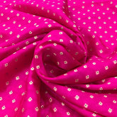 Fuchsia Pink Floral Meenakari Butti Silk Brocade