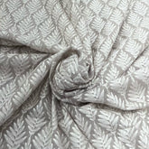 Light Grey Chanderi Thread Embroidery