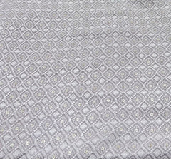 Light Mauve Georgette Sequins Thread Embroidery