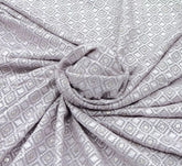 Light Mauve Georgette Sequins Thread Embroidery