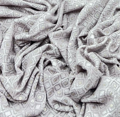 Light Mauve Georgette Sequins Thread Embroidery