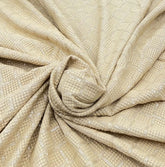 Light Yellow Georgette Sequins Thread Embroidery