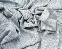 Light Baby Blue Georgette Sequins Thread Embroidery