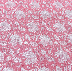 White Pink Floral Print