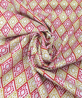 Yellow And Red Diamond Print