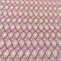 Yellow And Red Diamond Print