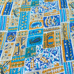 White And Multicolour Floral Print