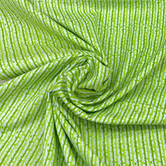 Green Stripes Print