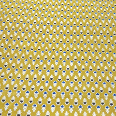 Yellow Hand Block Print