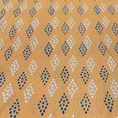 Light Orange Hand Block Print