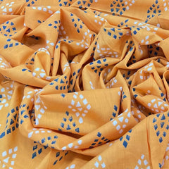 Light Orange Hand Block Print