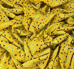 Yellow Hand Block Print