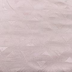 Light Pink Geometrical Chanderi Sequins Thread Embroidery