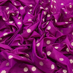 Bright Purple Banarasi Brocade