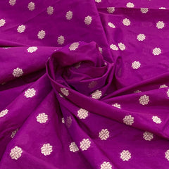 Bright Purple Banarasi Brocade