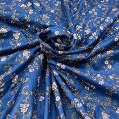 Tusser Silk Embroidery Fabric