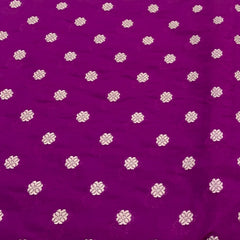 Bright Purple Banarasi Brocade