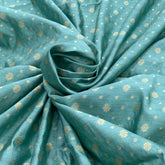 Sea Green Banarasi Brocade Fabric