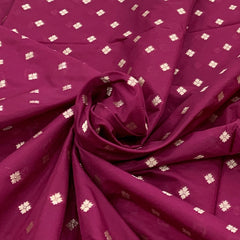 Dark Pink Banarasi Brocade