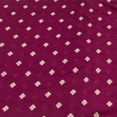 Dark Pink Banarasi Brocade