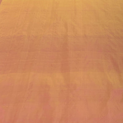 Two Tone Gold Plain Pure Silk Fabric