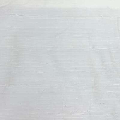 White Plain Raw Silk Fabric