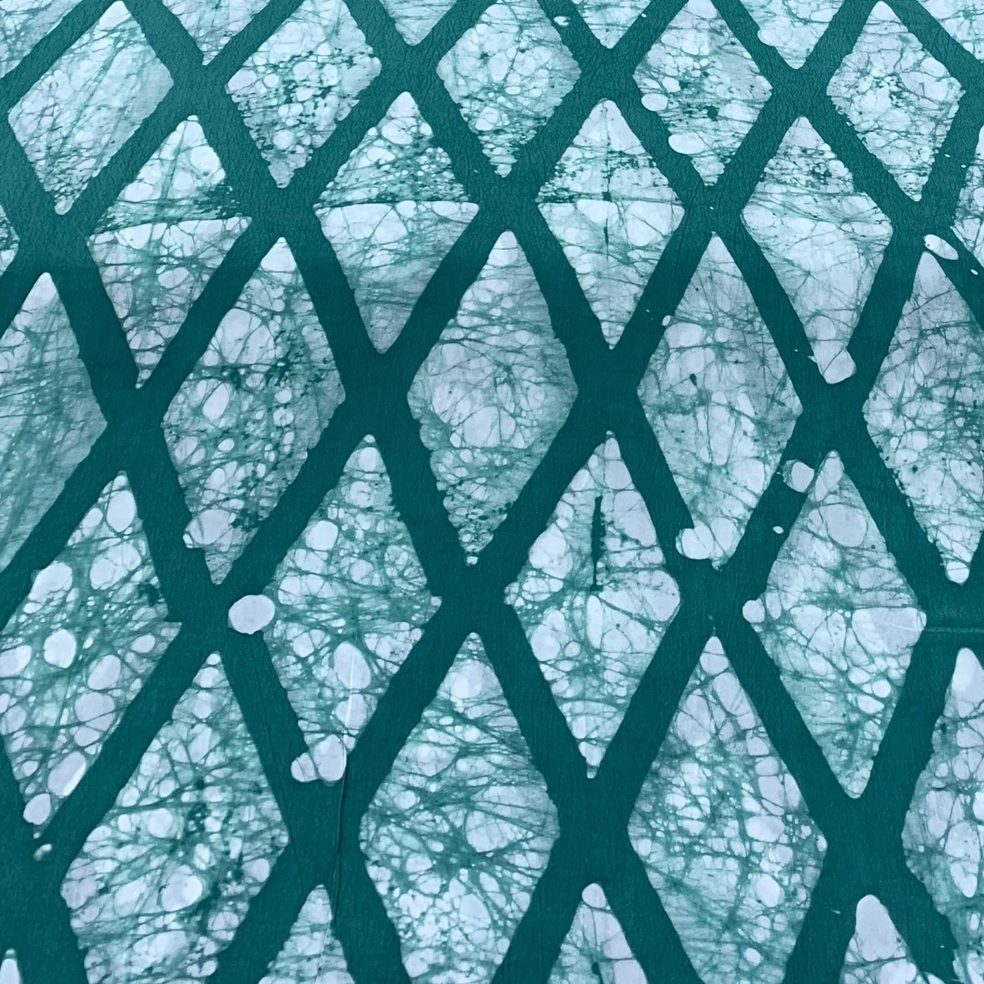 Sea Green Tie-dye Design Crepe Printed Fabric