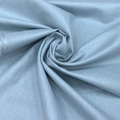 Bluish Grey Plain Cotton Matka Fabric