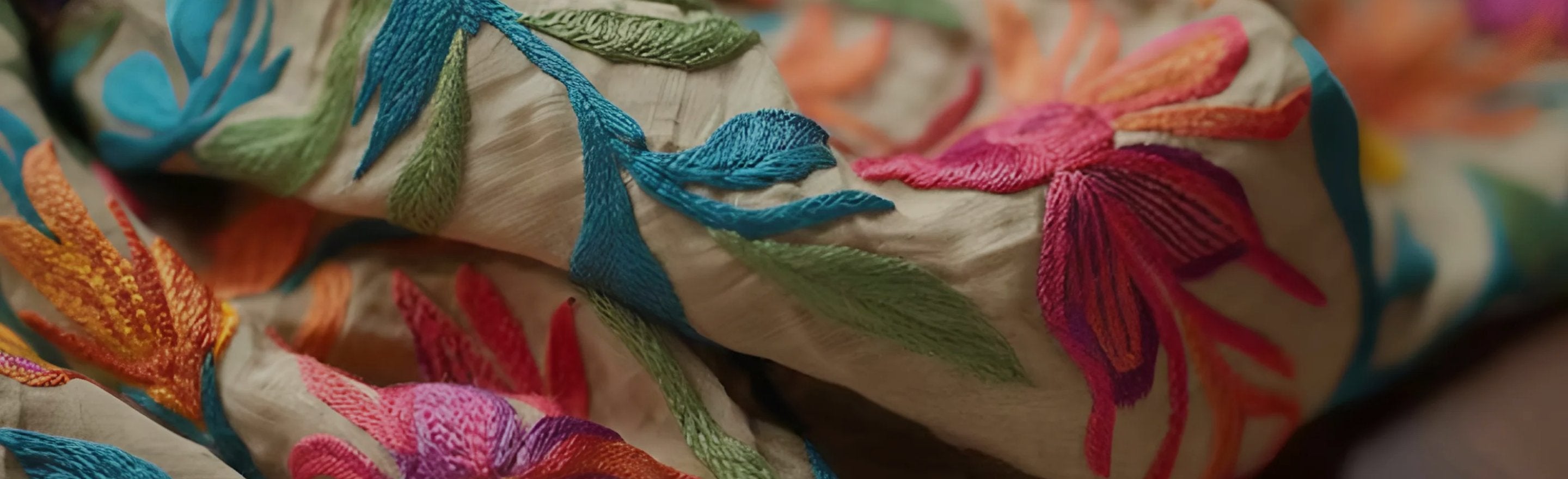 Embroidered Chinon Chiffon Fabrics