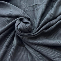 Black Pintex Slub Silk Thread Embroidery
