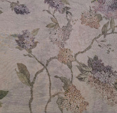 Beige Gold Multicolor Floral Tissue Chanderi Print