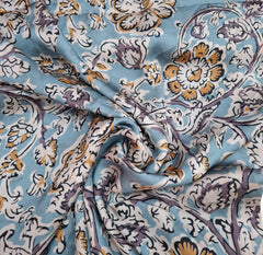 Onion Pink Kalamkari Modal Satin Printed