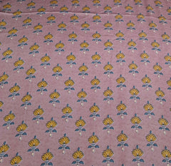Onion Pink Floral Butti Modal Satin Printed
