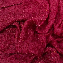Maroon Pure Silk Bandhani