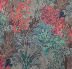 Light Grey Floral Multicolour Modal Satin Printed
