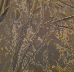 Gold & Grey Plain Liquid Organza
