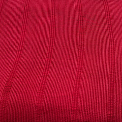 Red Pintex Slub Silk Thread Embroidery