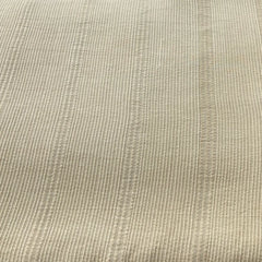 Beige Pintex Slub Silk Thread Embroidery