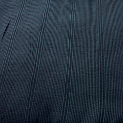 Black Pintex Slub Silk Thread Embroidery