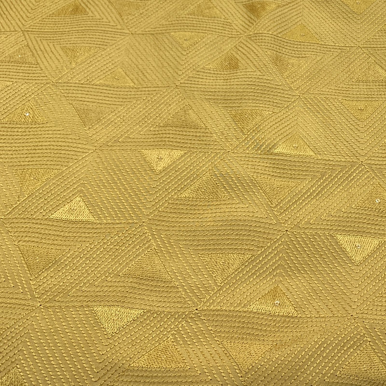 Yellow  Geometrical Chanderi