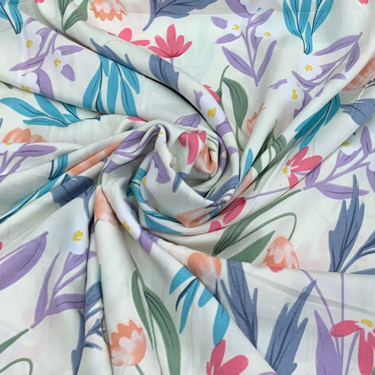 Rayon Printed Fabric