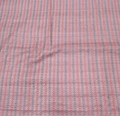 Onion Pink Stripes Thread Pure Tussar Embroidery