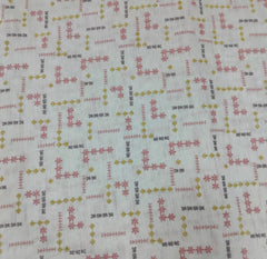 Mint Green Geometric Thread Pure Munga Silk Embroidery