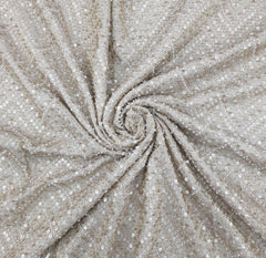 Natural Gold Zig Zag Tissue Cut Dana Embroidery