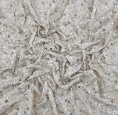 Natural Gold Cut Work Tissue Cut Dana Embroidery