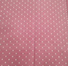 Pink Zari Dot Pure Chiniya Silk Brocade