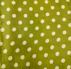 Green Polka Dot Modal Satin Printed
