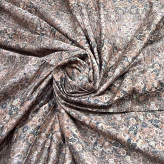 Pastel Pink Abstract Munga Silk Zari Brocade