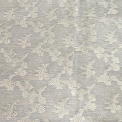 Natural Gold Floral Jal Munga Silk Zari Brocade