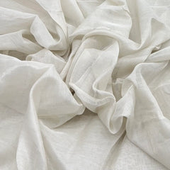 Silver Plain Malai Chanderi Tissue
